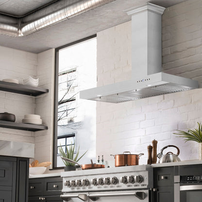 ZLINE 48 in. Convertible Vent Wall Mount Range Hood in Stainless Steel (KE-48)