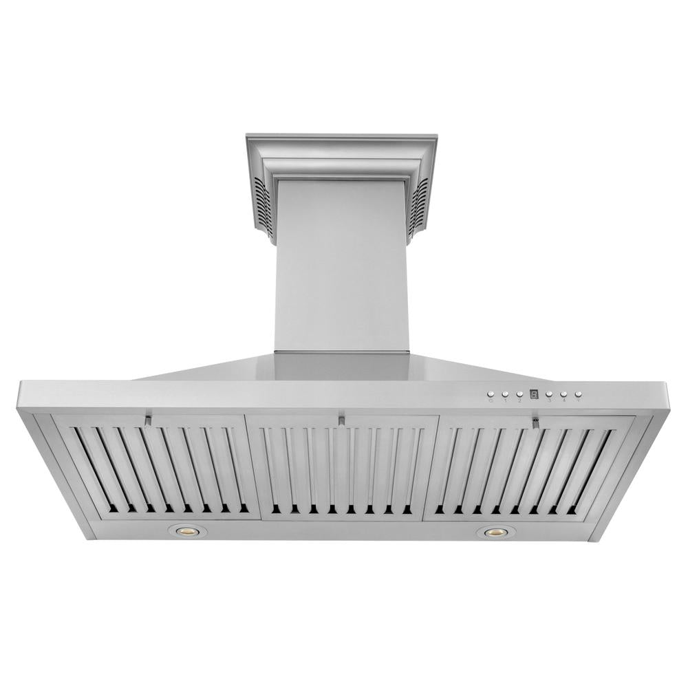 ZLINE 30 in. CrownSound™ Ducted Vent Wall Mount Range Hood in Stainless Steel with Built-in Bluetooth Speakers (KBCRN-BT-30)