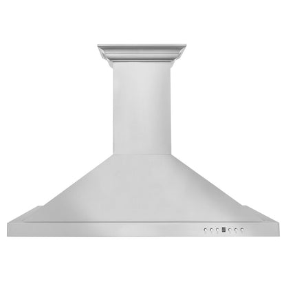 ZLINE 36 in. CrownSound™ Ducted Vent Wall Mount Range Hood in Stainless Steel with Built-in Bluetooth Speakers (KBCRN-BT-36)