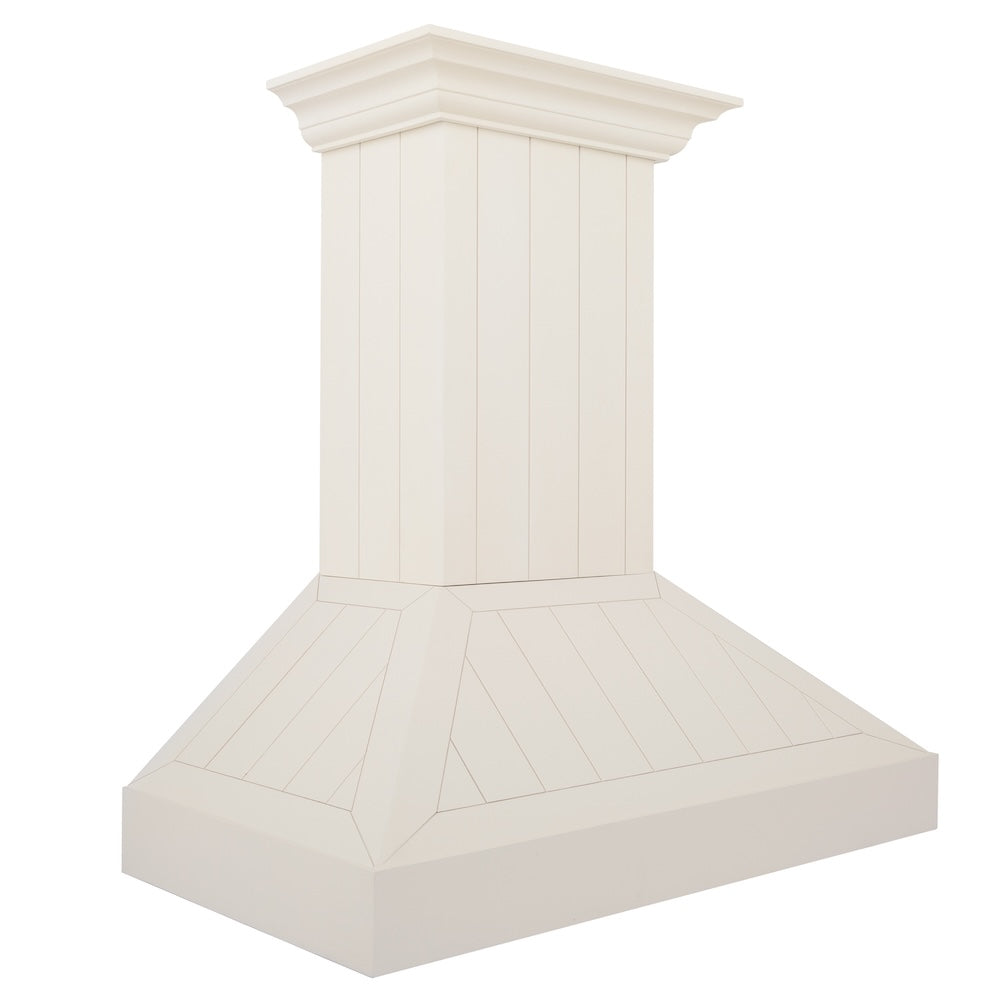 ZLINE 30 in. Ducted Vent Wooden Wall Mount Range Hood in Cottage White (KPTT-30)