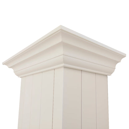 ZLINE 36 in. Ducted Vent Wooden Wall Mount Range Hood in Cottage White (KPTT-36)