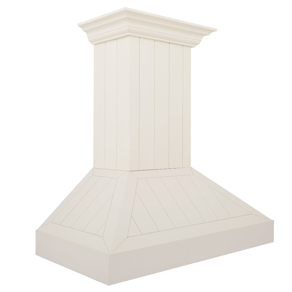 ZLINE 36 in. Ducted Vent Wooden Wall Mount Range Hood in Cottage White (KPTT-36)