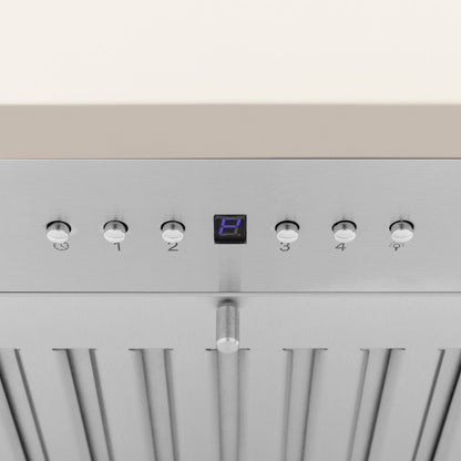 ZLINE 48 in. Ducted Vent Wooden Wall Mount Range Hood in Cottage White (KPTT-48)