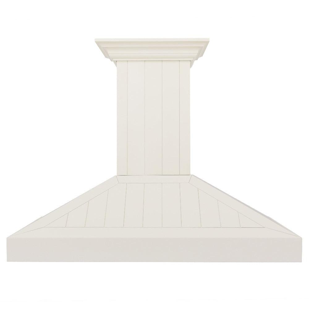 ZLINE 48 in. Ducted Vent Wooden Wall Mount Range Hood in Cottage White (KPTT-48)