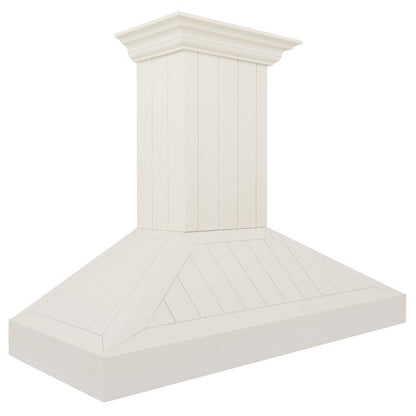 ZLINE 48 in. Ducted Vent Wooden Wall Mount Range Hood in Cottage White (KPTT-48)