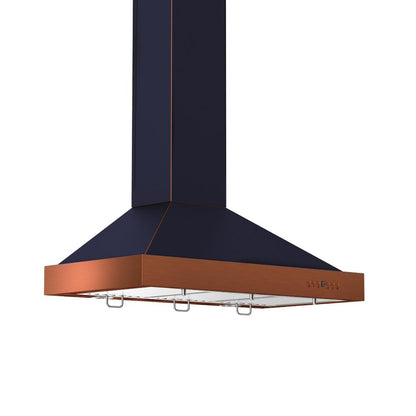ZLINE 30 in. Convertible Vent Designer Series Wall Mount Range Hood in Oil-Rubbed Bronze with Copper Bands (KB2-BCXXX-30)