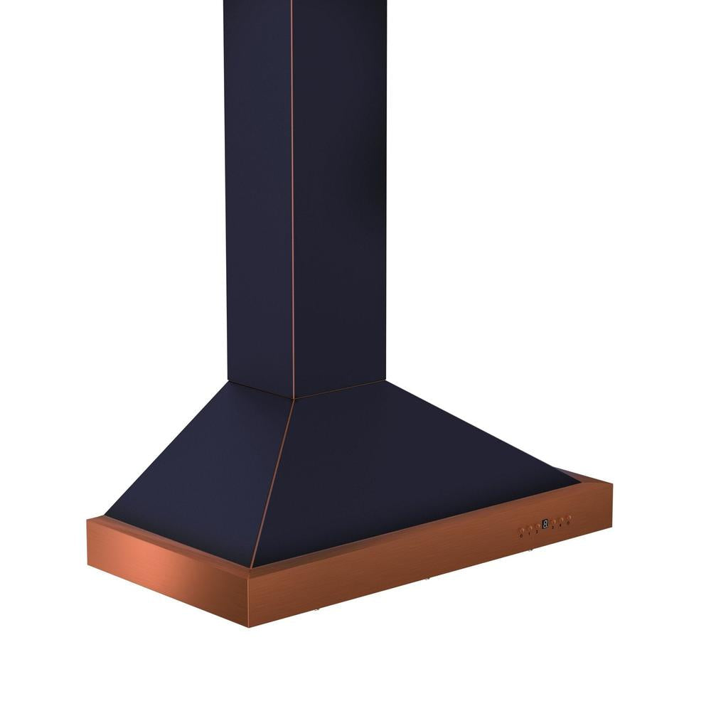 ZLINE 30 in. Convertible Vent Designer Series Wall Mount Range Hood in Oil-Rubbed Bronze with Copper Bands (KB2-BCXXX-30)