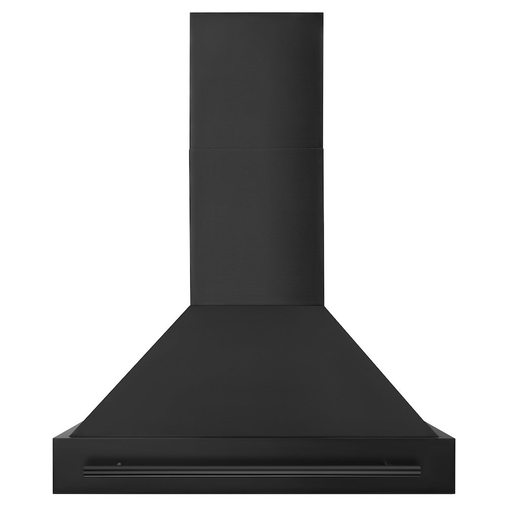 ZLINE 36 in. Black Stainless Steel Range Hood with Black Stainless Steel Handle (BS655-36-BS)
