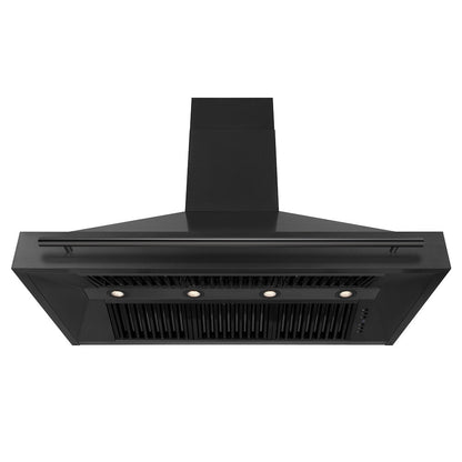 ZLINE 48 in. Black Stainless Steel Range Hood with Black Stainless Steel Handle (BS655-48-BS)