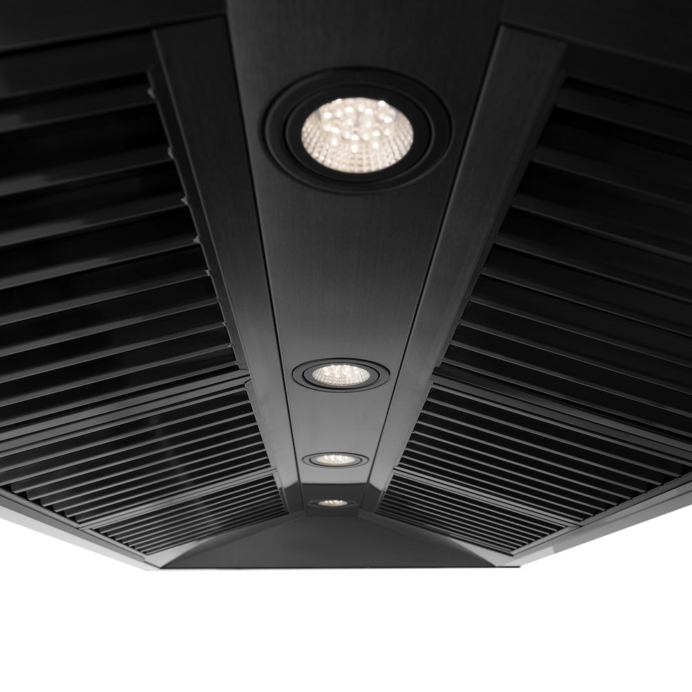 ZLINE 48 in. Black Stainless Steel Range Hood with Black Stainless Steel Handle (BS655-48-BS)