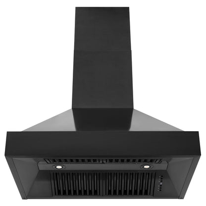 ZLINE 36 in. Ducted Vent Black Stainless Steel Wall Mount Range Hood (BS655N-36)