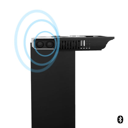 ZLINE 24 in. CrownSound™ Ducted Vent Wall Mount Range Hood in Black Stainless Steel with Built-in Bluetooth Speakers (BSKBNCRN-BT-24)