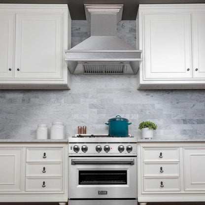 ZLINE 36 in. Designer Series Ducted Wall Mount Range Hood in Satin Stainless Steel (8656S-36)