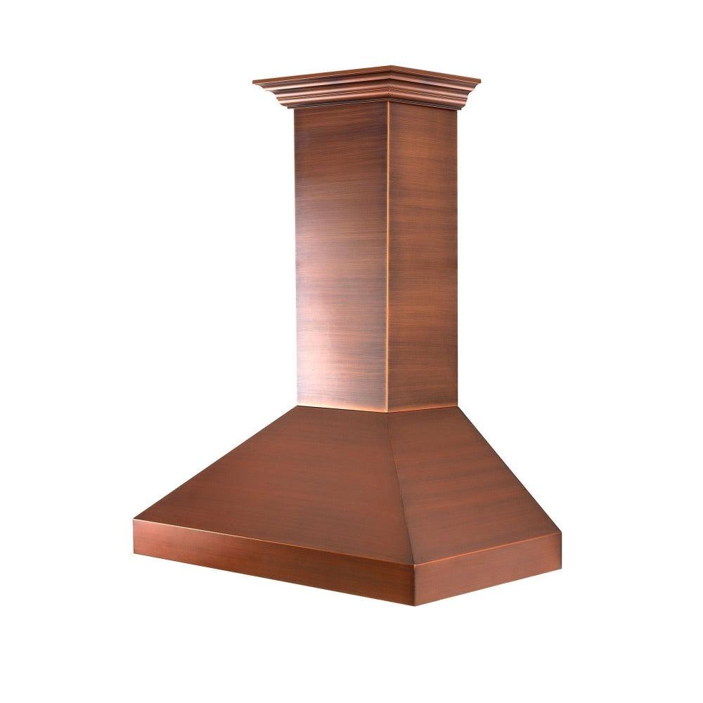 ZLINE 48 in. Designer Series Ducted Wall Mount Range Hood in Copper (8667C-48)