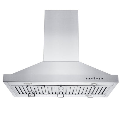 ZLINE 36 in. Ducted Island Mount Range Hood with Single Remote Blower in Stainless Steel (GL2i-RS-36-400)