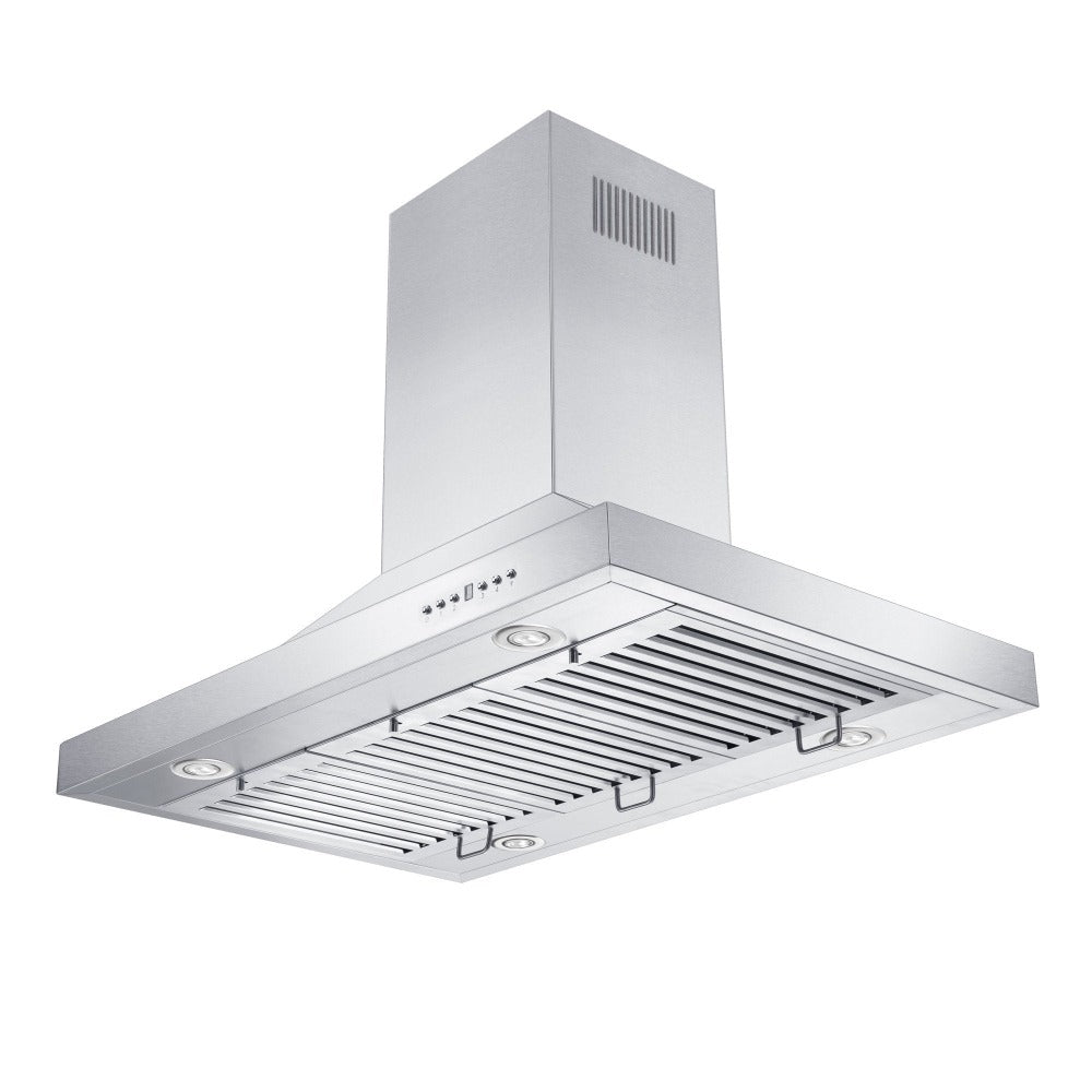 ZLINE 30 in. Ducted Island Mount Range Hood with Single Remote Blower in Stainless Steel (GL2i-RS-30-400)