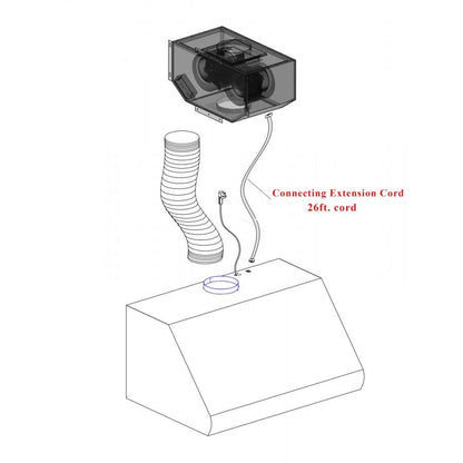 ZLINE 48 in. Ducted Island Mount Range Hood with Single Remote Blower in Stainless Steel (GL2i-RS-48-400)