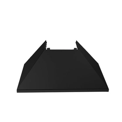 ZLINE 30 in. Ducted Satin Stainless Steel Wall Mount Range Hood with Black Matte Shell (8654BLM-30)