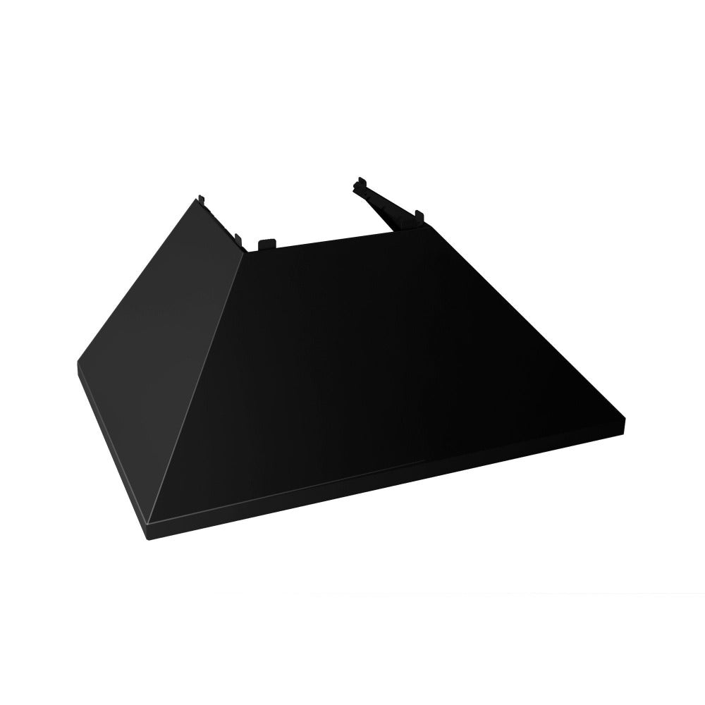 ZLINE 36 in. Ducted Satin Stainless Steel Wall Mount Range Hood with Black Matte Shell (8654BLM-36)