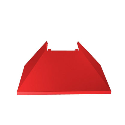 ZLINE 30 in. Ducted Satin Stainless Steel Wall Mount Range Hood with Red Matte Shell (8654RM-30)