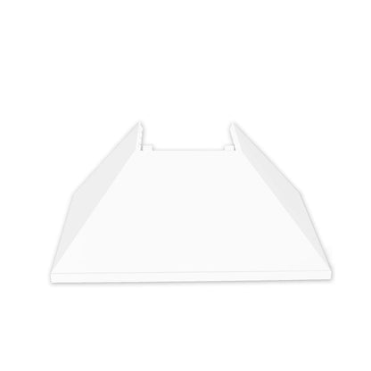 ZLINE 36 in. Kitchen Package with Satin Stainless Steel Dual Fuel Range with White Matte Door and Convertible Vent Range Hood (2KP-RASWMRH36)