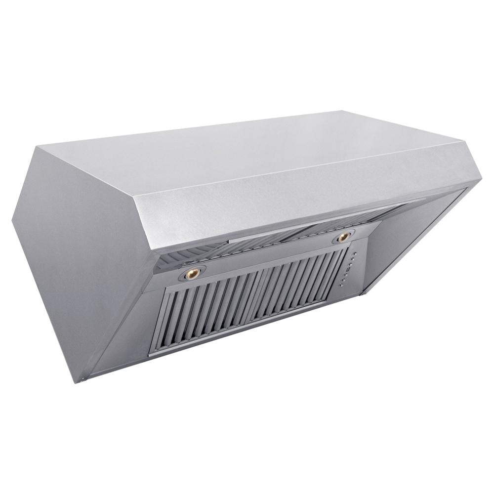 ZLINE 36 in. Satin Stainless Steel Convertible Vent Under Cabinet Range Hood (8685S-36)