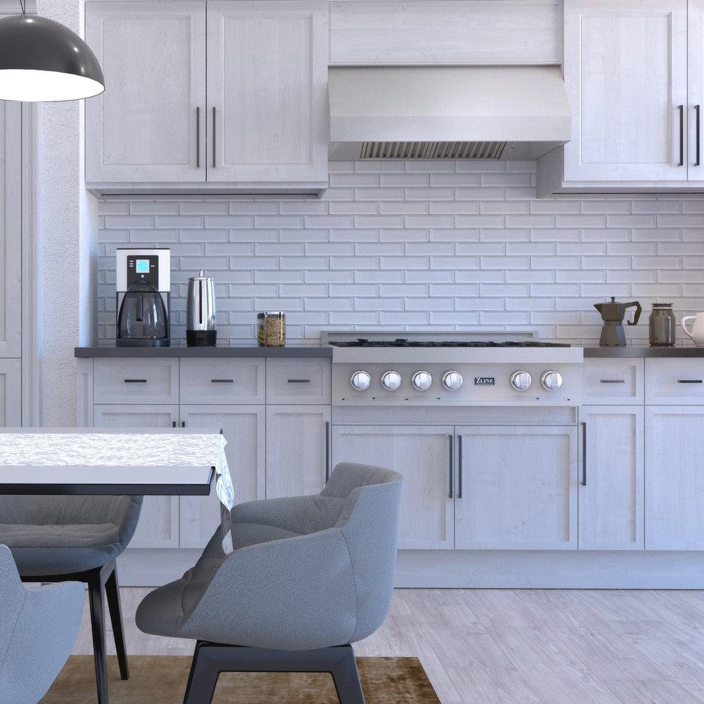 ZLINE 36 in. Satin Stainless Steel Convertible Vent Under Cabinet Range Hood (8685S-36)