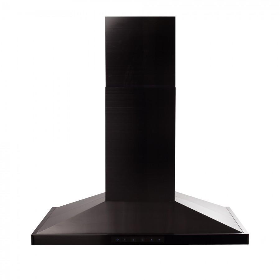 ZLINE 36 in. Convertible Vent Island Mount Range Hood in Black Stainless Steel (BSGL2iN-36)