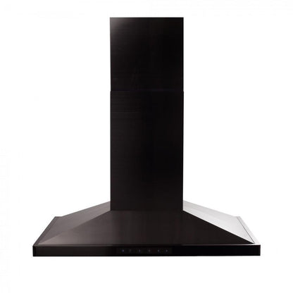 ZLINE 48 in. Convertible Vent Island Mount Range Hood in Black Stainless Steel (BSGL2iN-48)