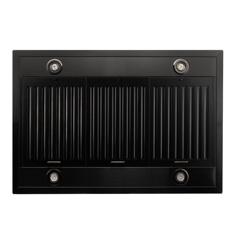 ZLINE 48 in. Convertible Vent Island Mount Range Hood in Black Stainless Steel (BSGL2iN-48)