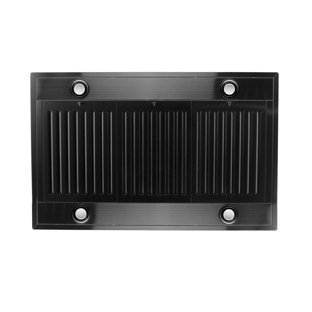 ZLINE 30 in. Convertible Island Mount Range Hood in Black Stainless Steel (BSKE2iN-30)