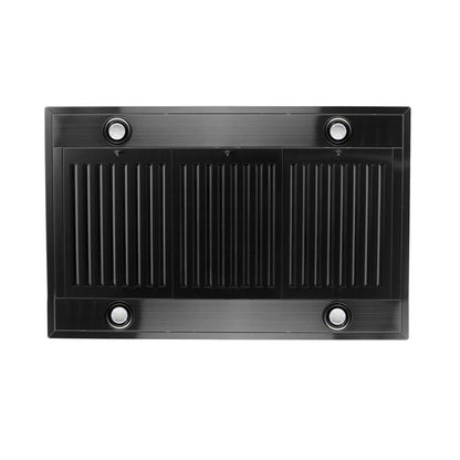 ZLINE 36 in. Convertible Island Mount Range Hood in Black Stainless Steel (BSKE2iN-36)