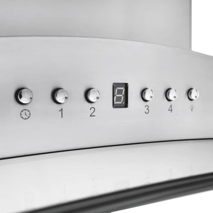 ZLINE 30 in. Convertible Vent Island Mount Range Hood in Stainless Steel and Glass (GL9i-30)