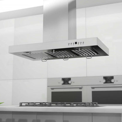 ZLINE 30 in. Convertible Vent Island Mount Range Hood in Stainless Steel (KE2i-30)