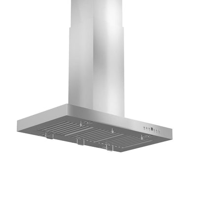 ZLINE 42 in. Convertible Vent Island Mount Range Hood in Stainless Steel (KE2i-42)