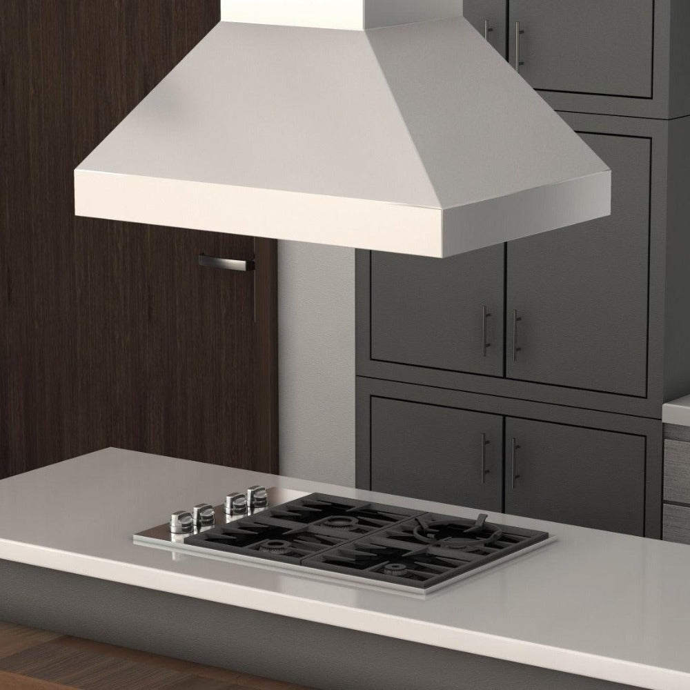 ZLINE 36 in. Ducted Island Mount Range Hood in Outdoor Approved Stainless Steel (597i-304-36)
