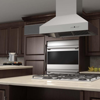 ZLINE 48 in. Ducted Island Mount Range Hood in Outdoor Approved Stainless Steel (697i-304-48)