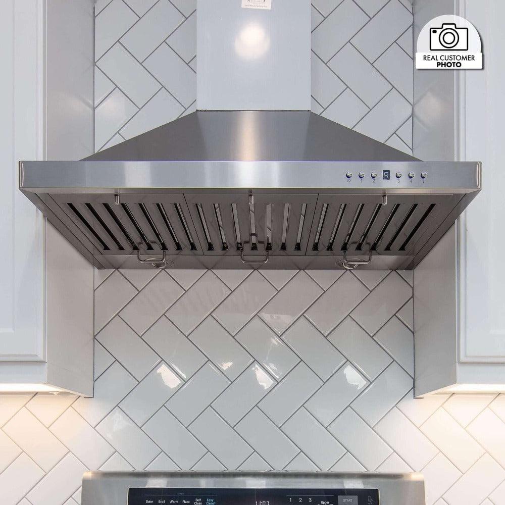 ZLINE 36 in. Convertible Vent Outdoor Approved Wall Mount Range Hood in Stainless Steel (KB-304-36)