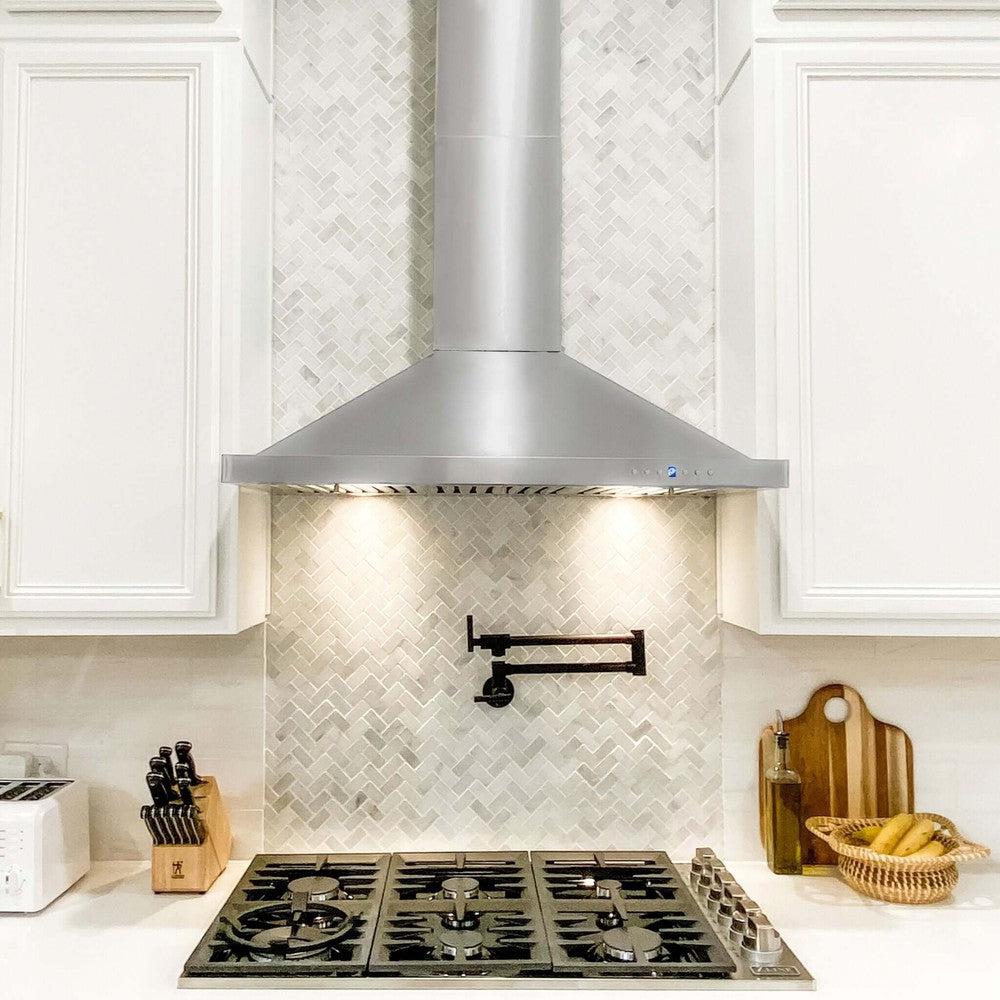 ZLINE 36 in. Convertible Vent Outdoor Approved Wall Mount Range Hood in Stainless Steel (KB-304-36)