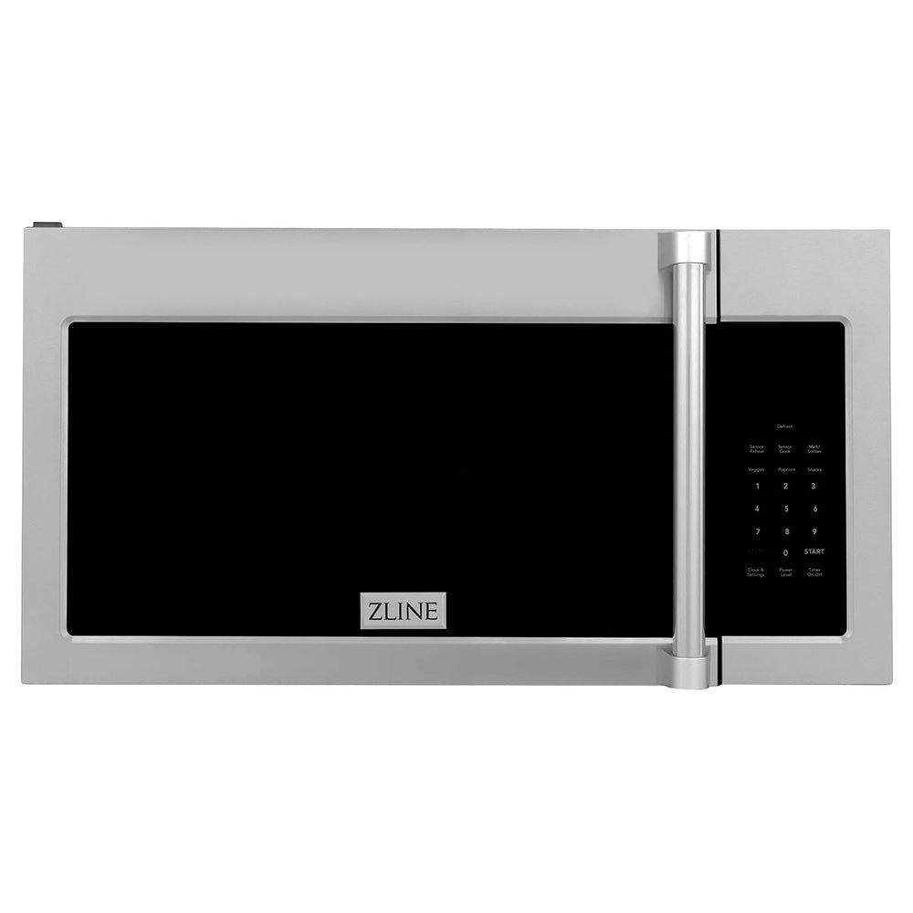 ZLINE Kitchen Package with 30 in. Stainless Steel Rangetop and 30 in. Over The Range Microwave with Modern Handle (2KP-RTOTR30)