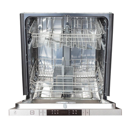 ZLINE 24 in. Top Control Dishwasher with Black Matte Panel and Modern Style Handle, 52dBa (DW-BLM-H-24)
