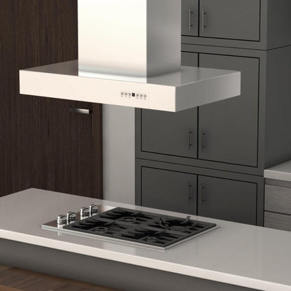 ZLINE 48 in. Ducted Professional Island Mount Range Hood in Stainless Steel (KECOMi-48)