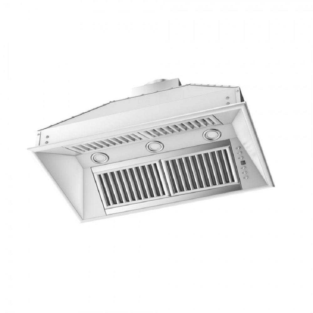 ZLINE 28 in. Ducted Island Mount Range Hood Insert in Stainless Steel (721i-28)