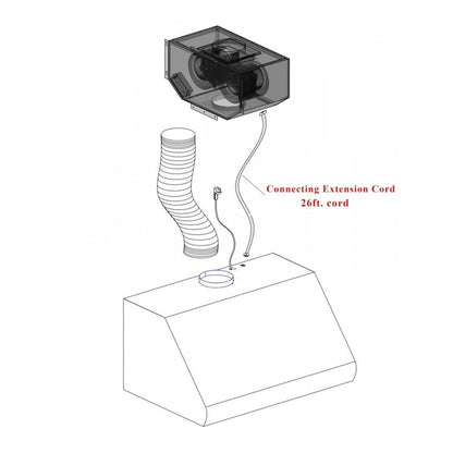 ZLINE 34 in. Remote Blower Ducted Range Hood Insert in Stainless Steel (721-RD-34)