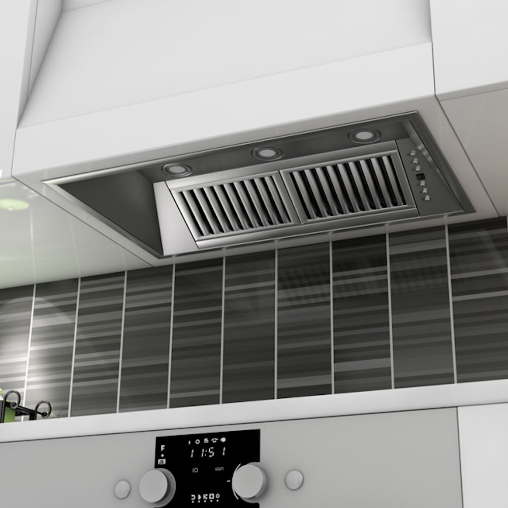 ZLINE 34 in. Ducted Wall Mount Range Hood Insert in Outdoor Approved Stainless Steel (721-304-34)