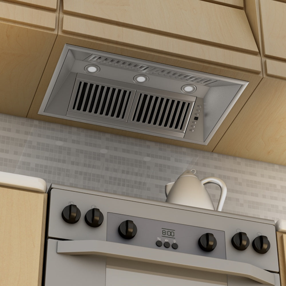 ZLINE 34 in. Ducted Wall Mount Range Hood Insert in Outdoor Approved Stainless Steel (721-304-34)