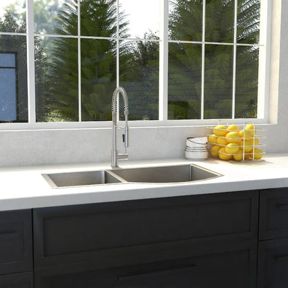 ZLINE Cortina 33 in. Undermount Double Bowl Stainless Steel Kitchen Sink with Bottom Grid (SC70D-33)