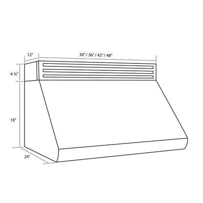 ZLINE 30 in. Recirculating Under Cabinet Range Hood in Stainless Steel (RK527-30)