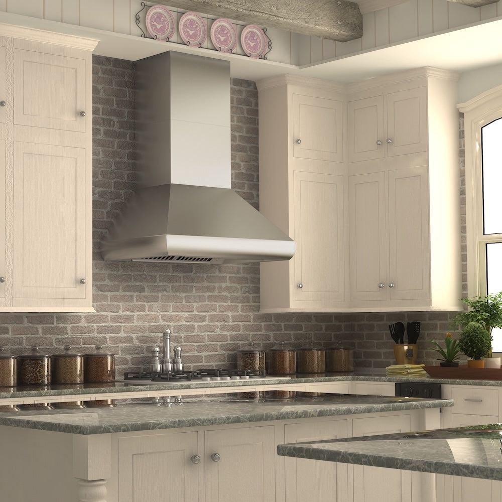 ZLINE 36 in. Professional Ducted Wall Mount Range Hood in Stainless Steel (687-36)