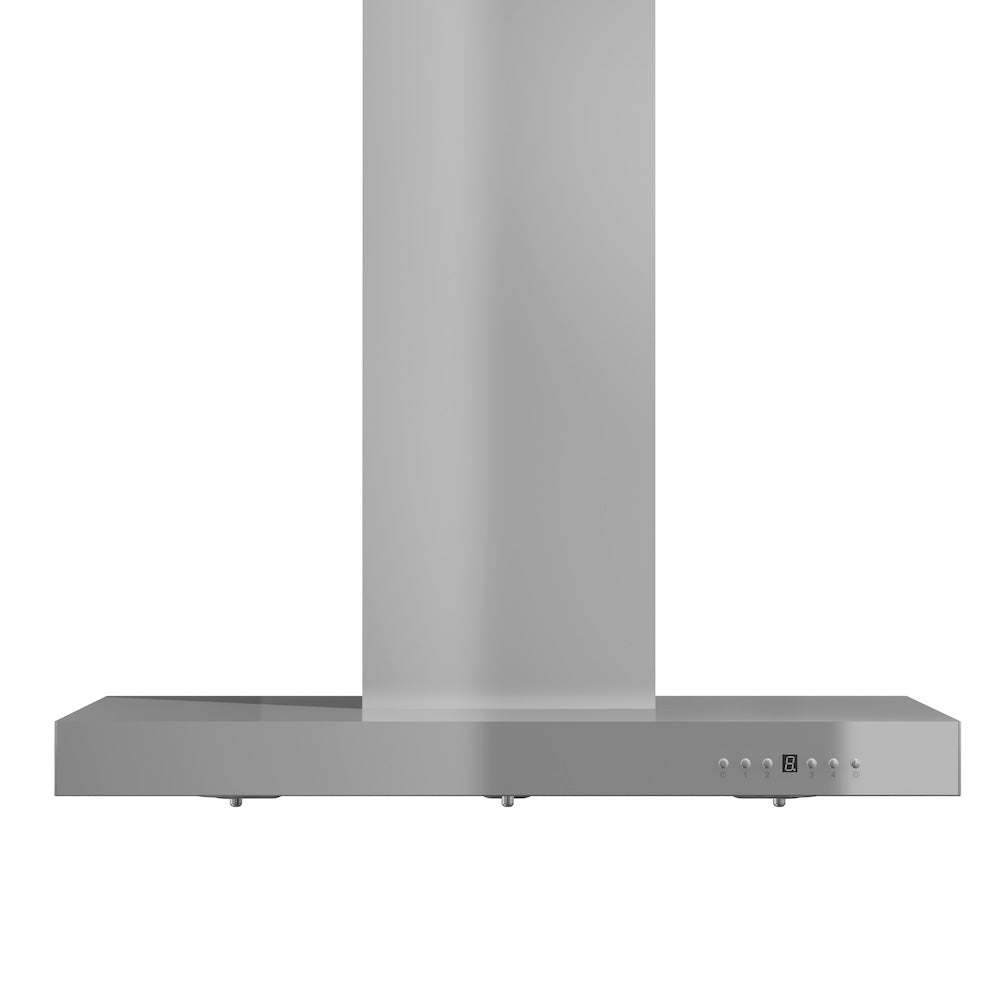 ZLINE 36 in. Convertible Vent Wall Mount Range Hood in Stainless Steel with Crown Molding (KECRN-36)